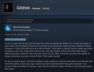 Illustration for article titled Atlas, As Told By Steam Reviews
